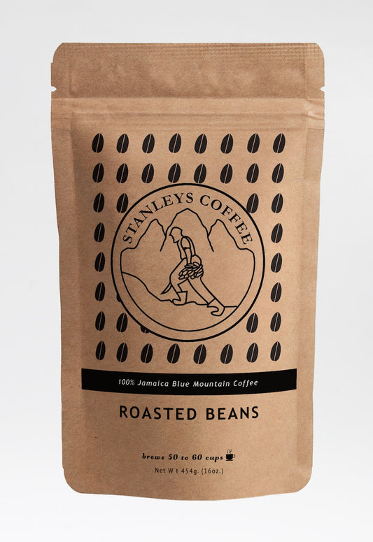 Jamaica Blue Mountain Coffee: Roasted Beans 16 oz